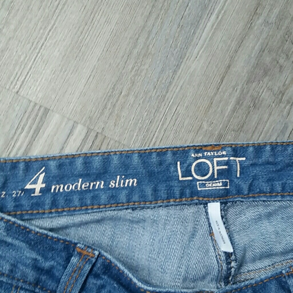 Loft modern slim denim jeans - Picture 6 of 8